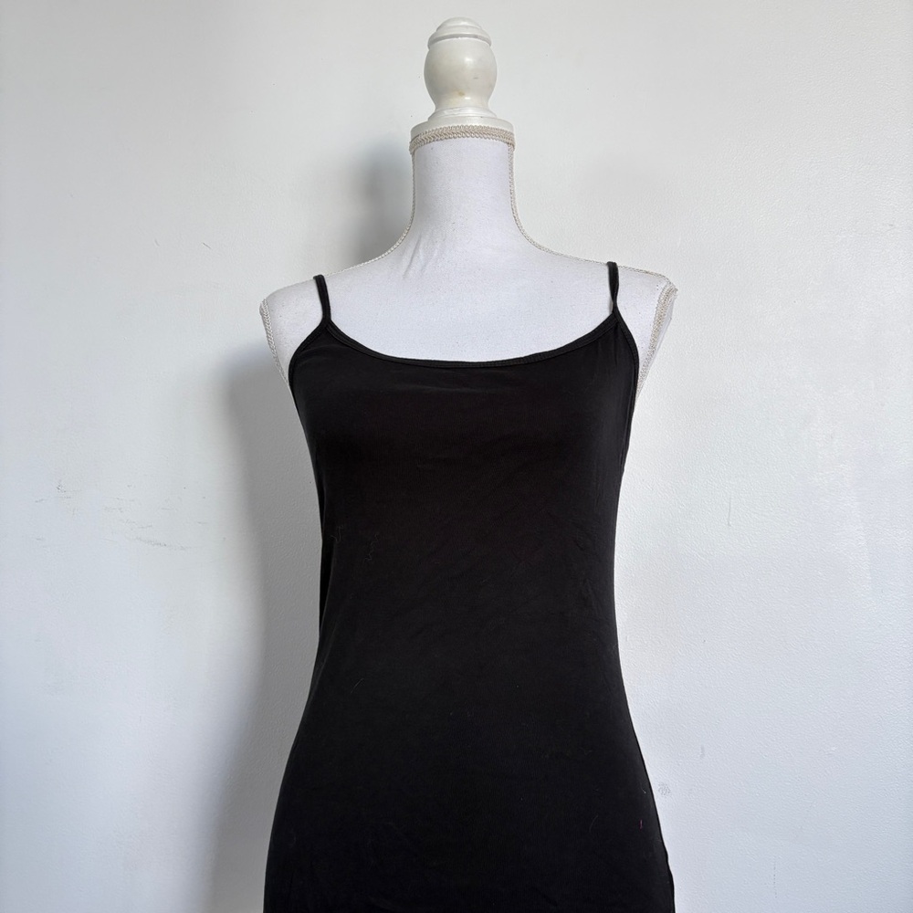 Vintage black 100% cotton tank top.